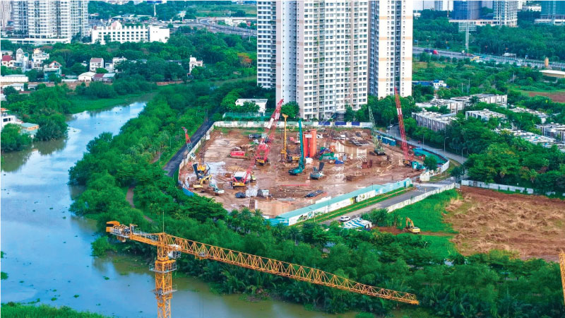 Tiến độ dự án Palm River đang rất thần tốc hiện nay