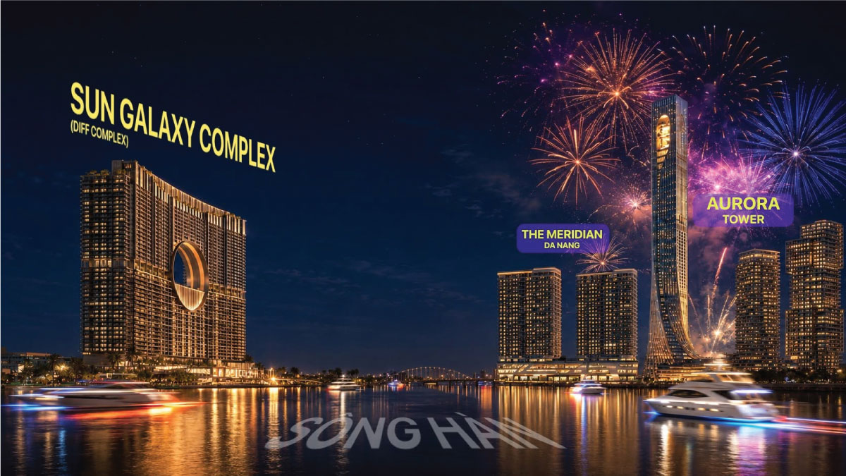 Vị trí Sun Galaxy Complex Kế Bên Sông Hàn, Trực Diện View Pháo Hoa